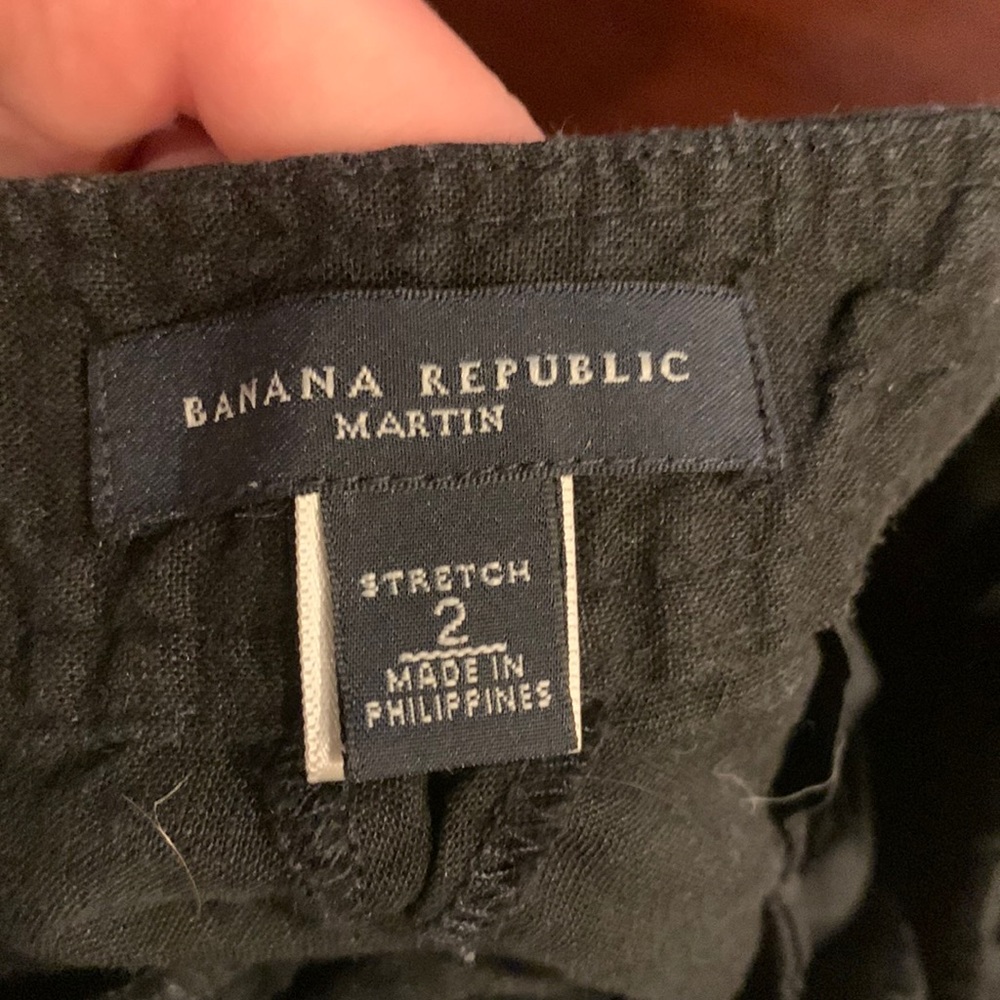banana republic black slacks